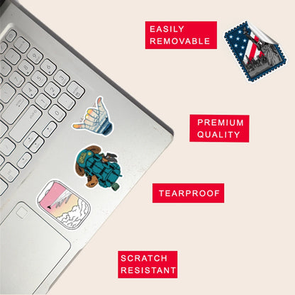 Places Sticker Bundle – 47 Waterproof Aesthetic Stickers Infographic