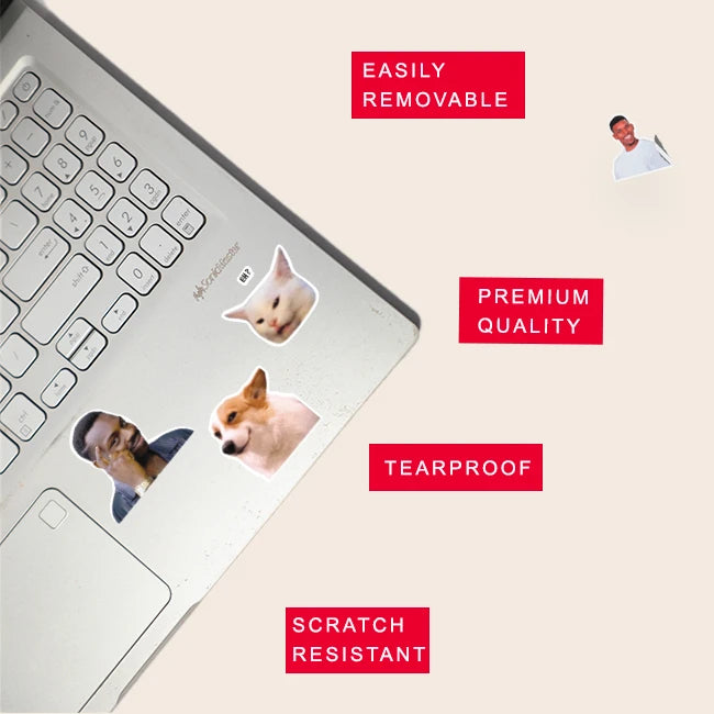 Meme Stickers Pack – 42+ Funny Viral Waterproof Stickers Infographic