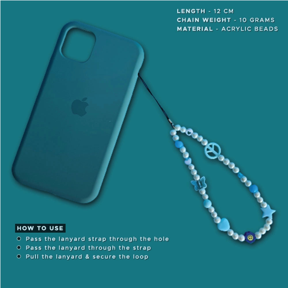 Green And Blue Peace - A Combo Of 2 Phone Charms infographic