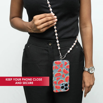 Brown Beads - Cross Body Phone Slings