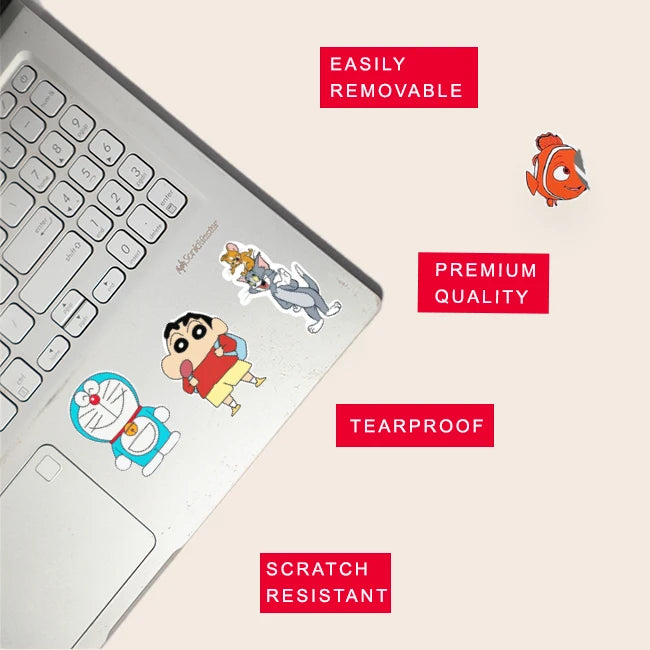 Cartoon Stickers Pack – 42+ Classic Cartoon Stickers Infographic