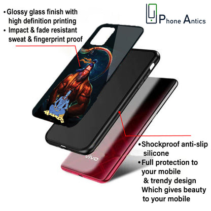 Lord Shiva & Lord Hanuman - Glass Cases For Redmi Models  infographic
