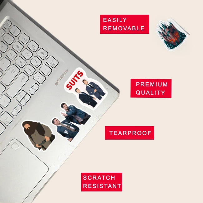 TV Series Stickers Pack – 42+ Pop Culture Waterproof Stickers Infographic