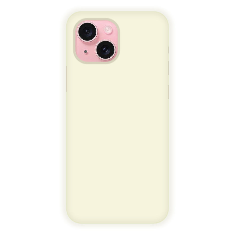 White Liquid Silicon Case For Apple iPhone Models