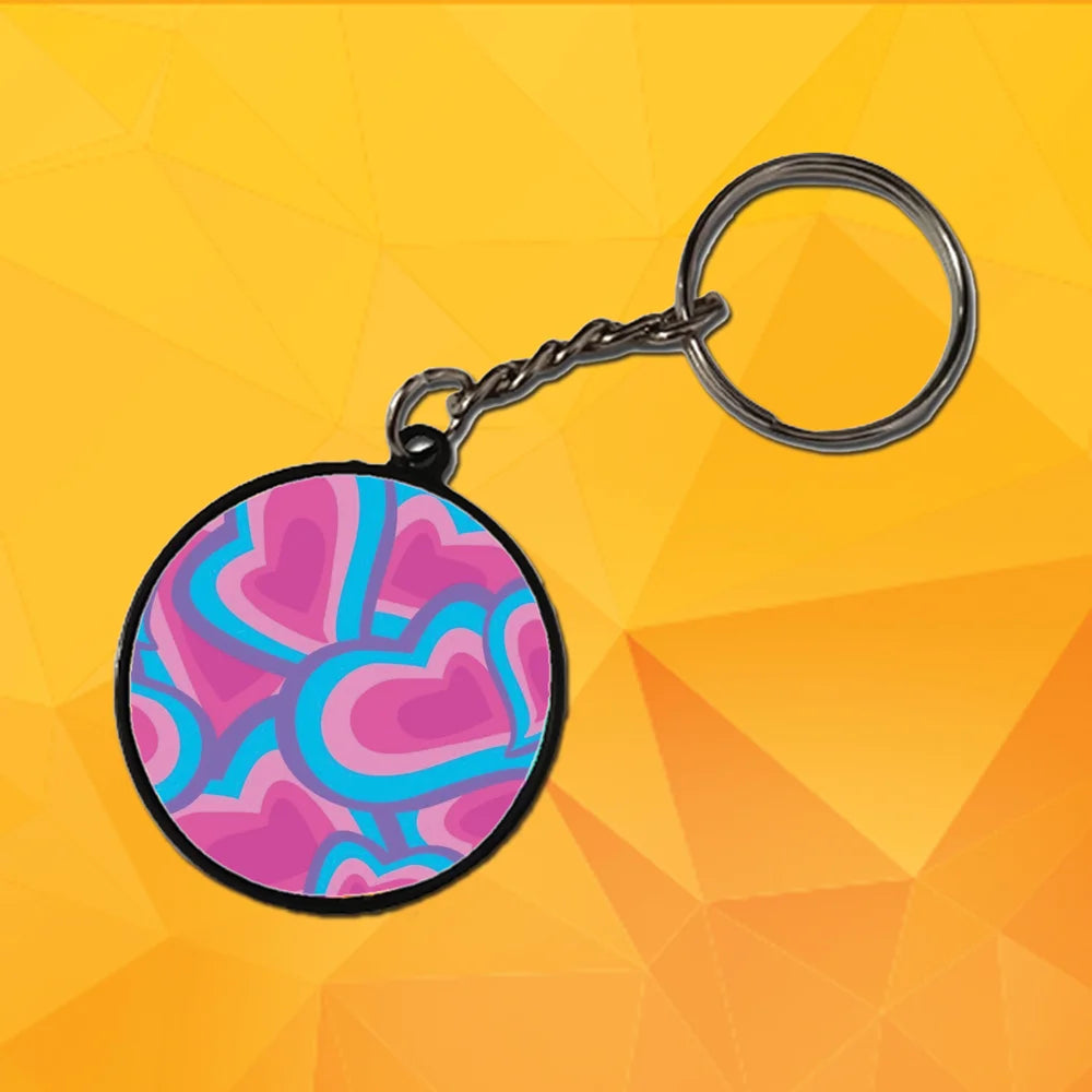 Mix - A Combo Of 4 Black Border Keychains