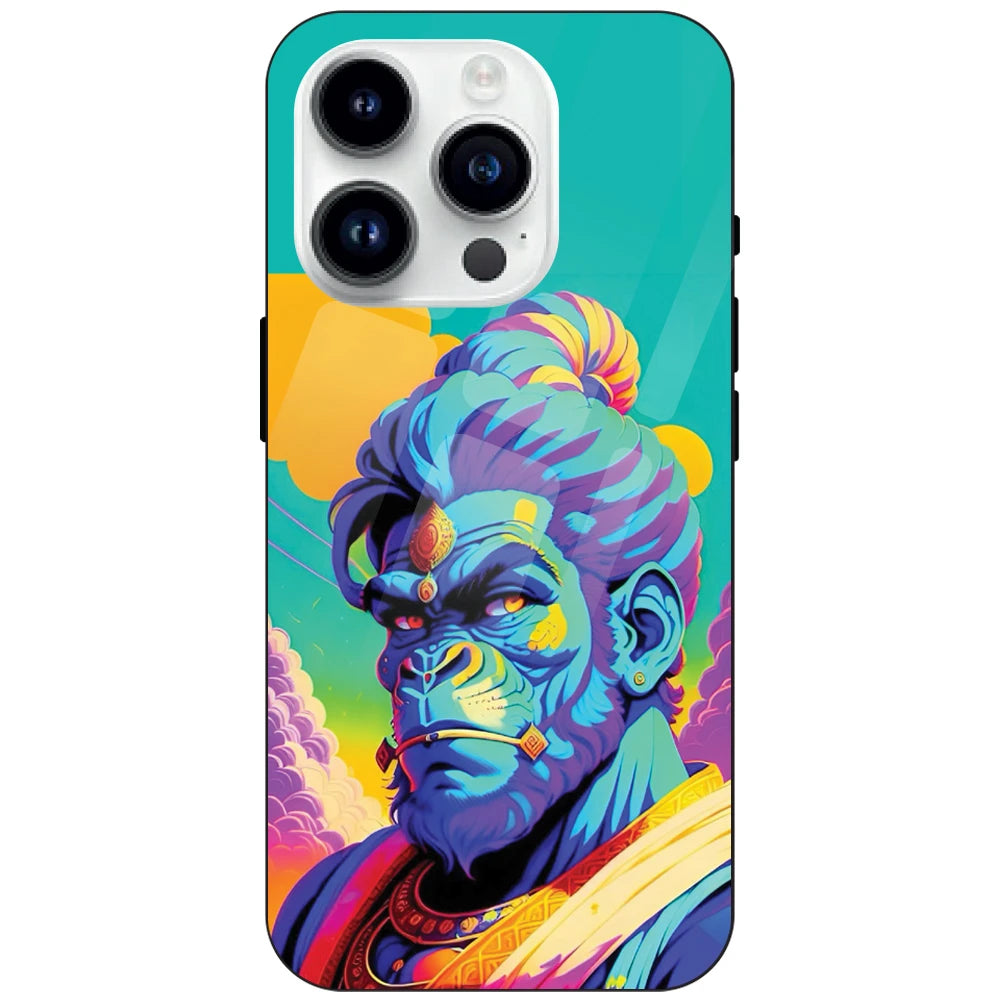 Lord Hanuman - Glass Cases For iPhone Models