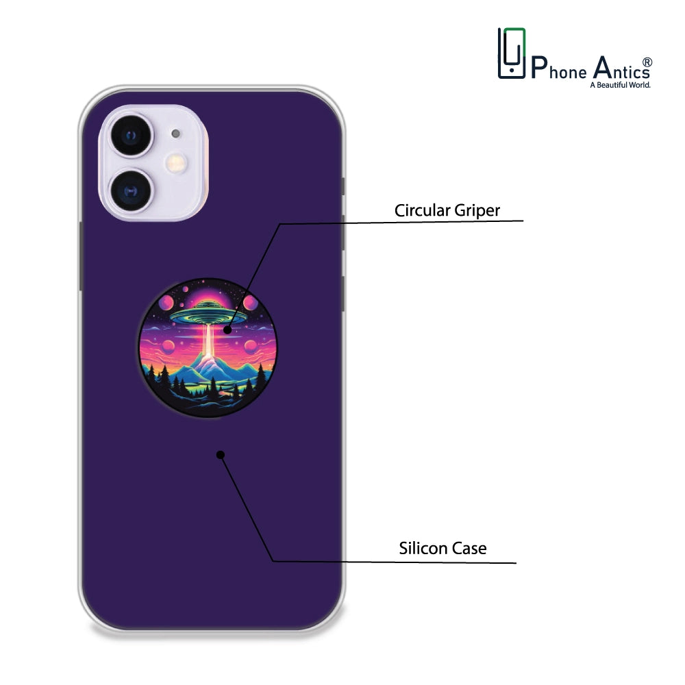 UFO - Silicone Grip Case For Apple iPhone Models iPhone 11 infographic