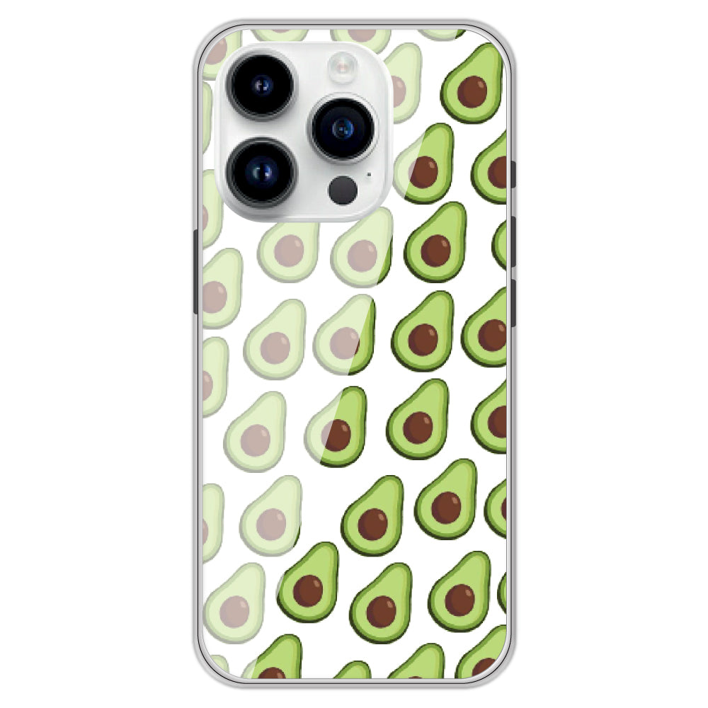 Avocado - Clear Printed Case For Apple iPhone Models