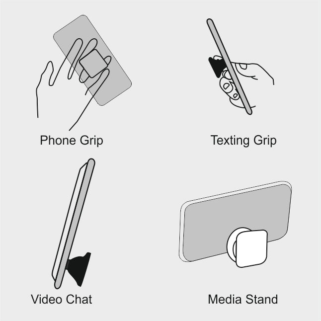 Customize Your Own circle Phone Grip infographic