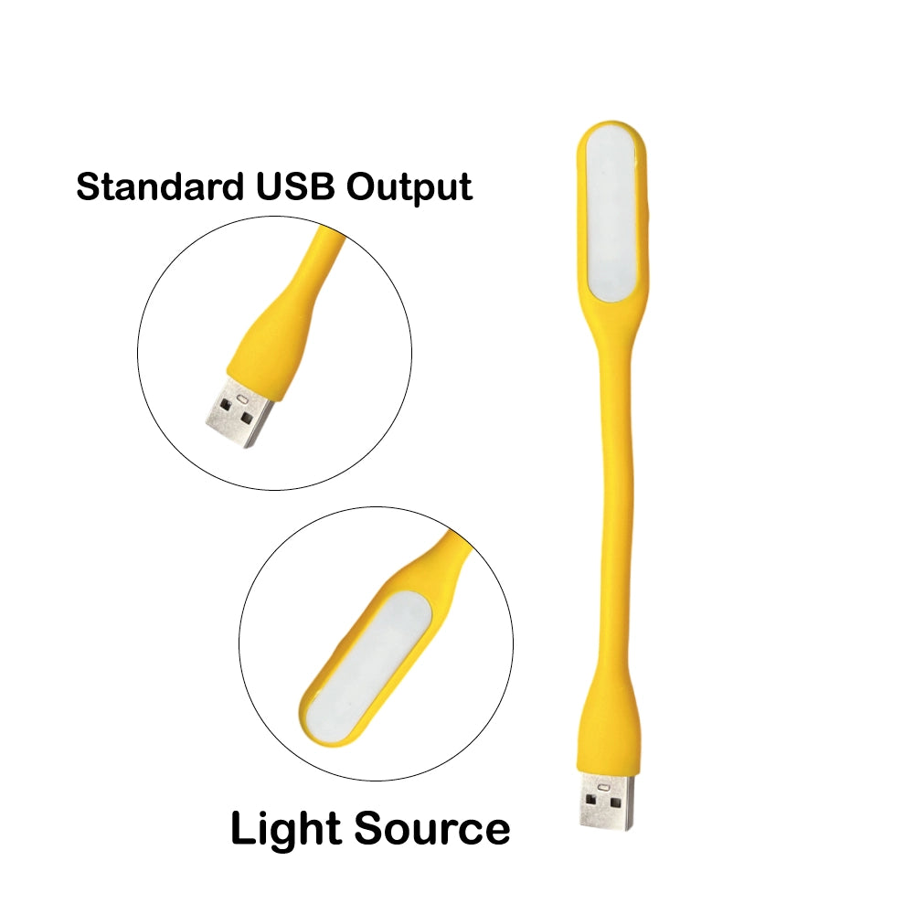 Pack of 2 USB LED Flexible Reading Lamp – Portable Plug & Play Night Light for Laptop, PC, Study, Travel Infographic