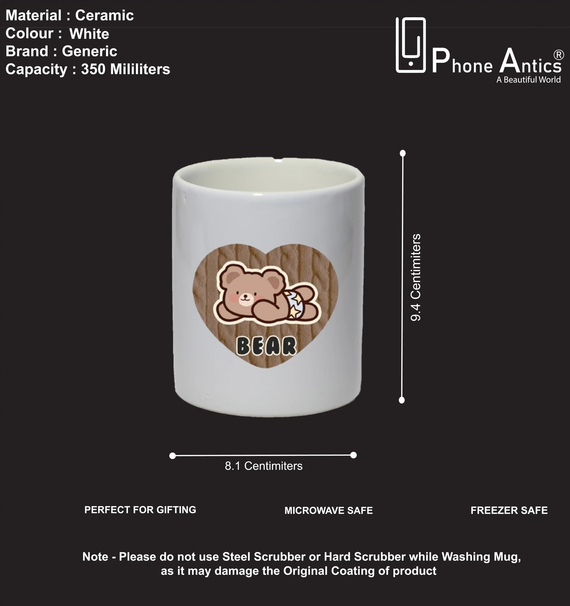 Bear Heart - Mug Infographic