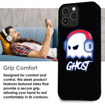 Neon Ghost Music Aesthetic - Glossy Metal Silicone Case For Apple iPhone Infographic