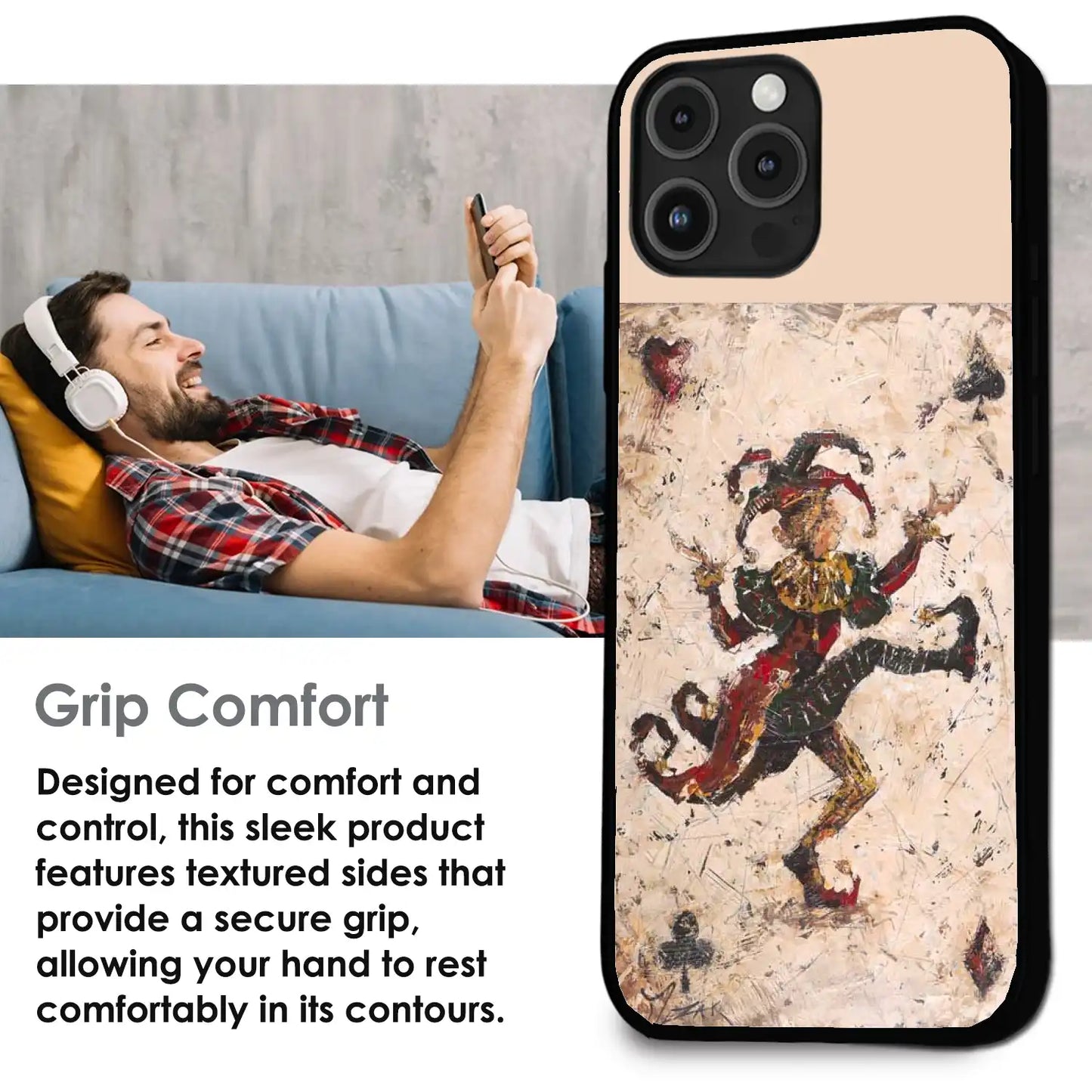 Abstract Dancing Figure Art - Glossy Metal Silicone Case For Apple iPhone Infographic
