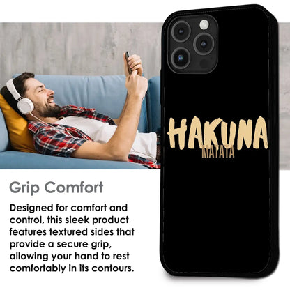 Hakuna Matata Quote - Glossy Metal Silicone Case For Apple iPhone Infographic