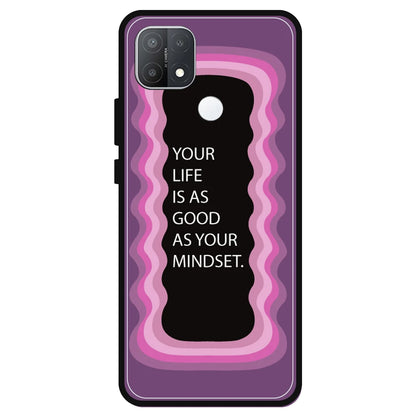 'Your Life Is As Good As Your Mindset' - Pink Armor Case For Oppo Models Oppo A15s