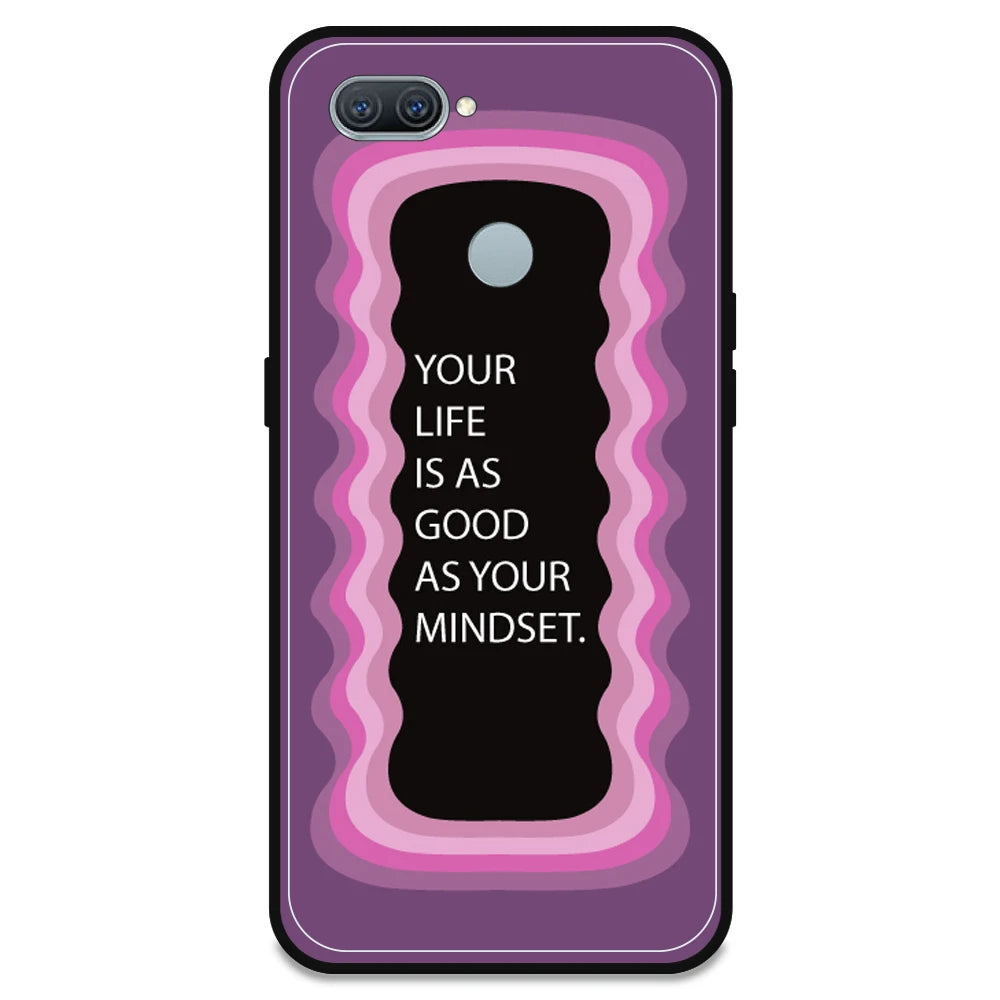 'Your Life Is As Good As Your Mindset' - Pink Armor Case For Oppo Models Oppo A11K