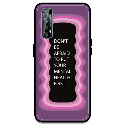'Don't be Afraid To Put Your Mental Health First' - Pink Armor Case For Realme Models Realme 7