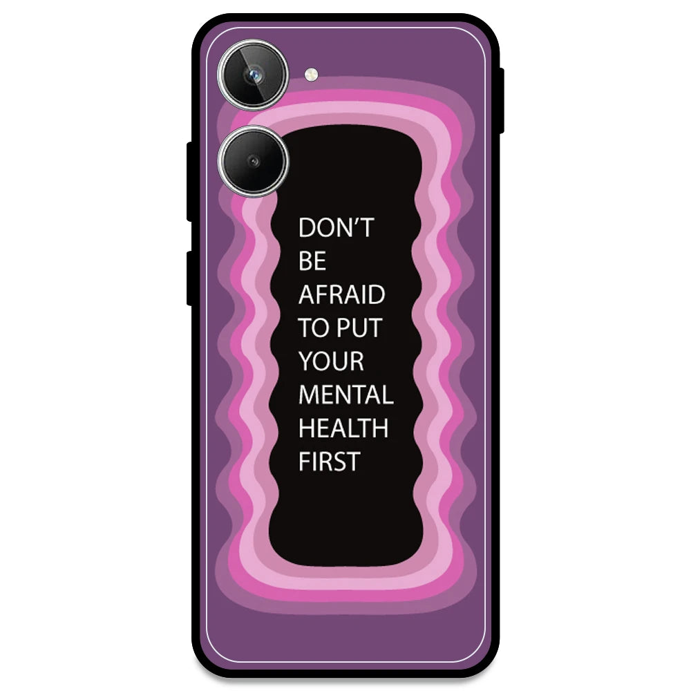 'Don't be Afraid To Put Your Mental Health First' - Pink Armor Case For Realme Models Realme Narzo 10