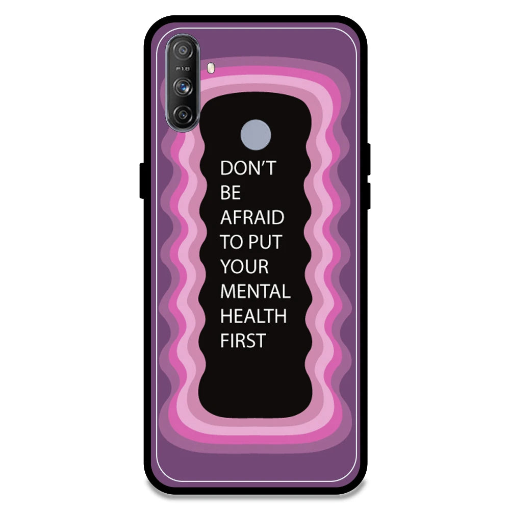 'Don't be Afraid To Put Your Mental Health First' - Pink Armor Case For Realme Models Realme Narzo 20A