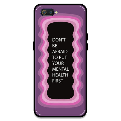 'Don't be Afraid To Put Your Mental Health First' - Pink Armor Case For Realme Models Realme C2