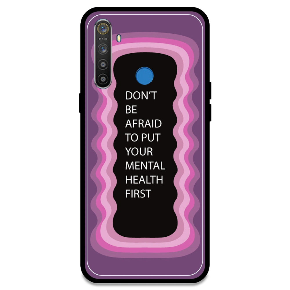 'Don't be Afraid To Put Your Mental Health First' - Pink Armor Case For Realme Models Realme 5S
