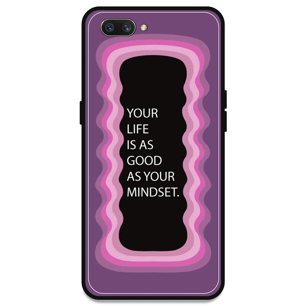 'Your Life Is As Good As Your Mindset' - Pink Armor Case For Oppo Models Oppo A3s