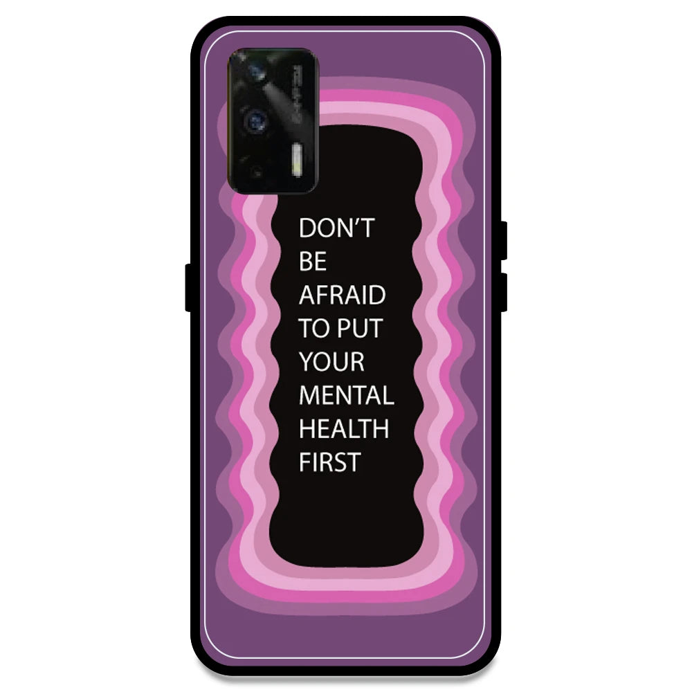 'Don't be Afraid To Put Your Mental Health First' - Pink Armor Case For Realme Models Realme GT
