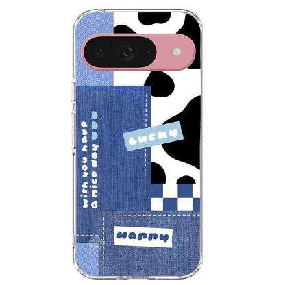 Cow Print Collage - Printed Silicone Case For Google Pixel Infographic