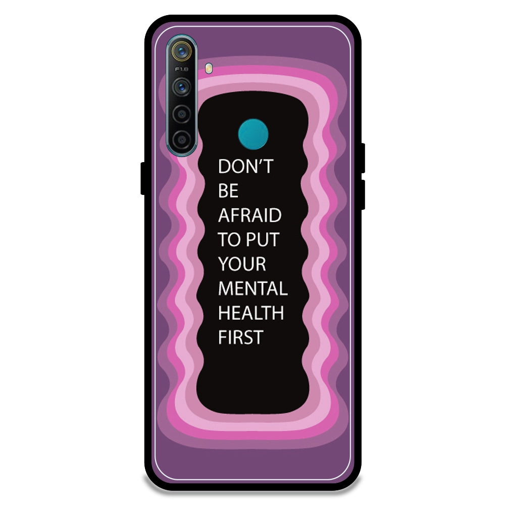 'Don't be Afraid To Put Your Mental Health First' - Pink Armor Case For Realme Models Realme 5i