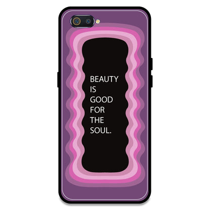 'Beauty Is Good For The Soul' - Pink Armor Case For Realme Models Realme C2