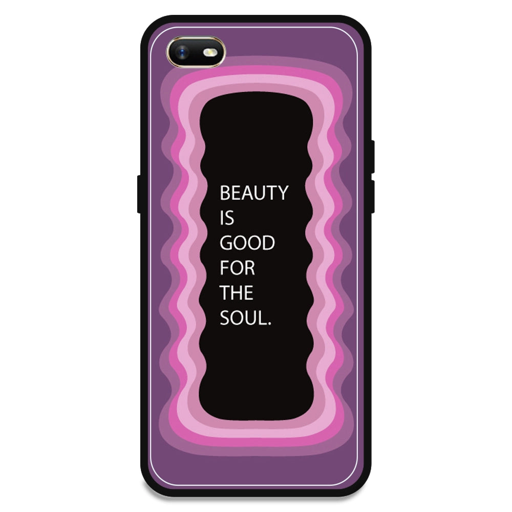 'Beauty Is Good For The Soul' - Pink Armor Case For Oppo Models Oppo A1K