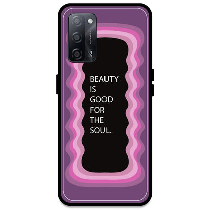 'Beauty Is Good For The Soul' - Pink Armor Case For Oppo Models Oppo A3s