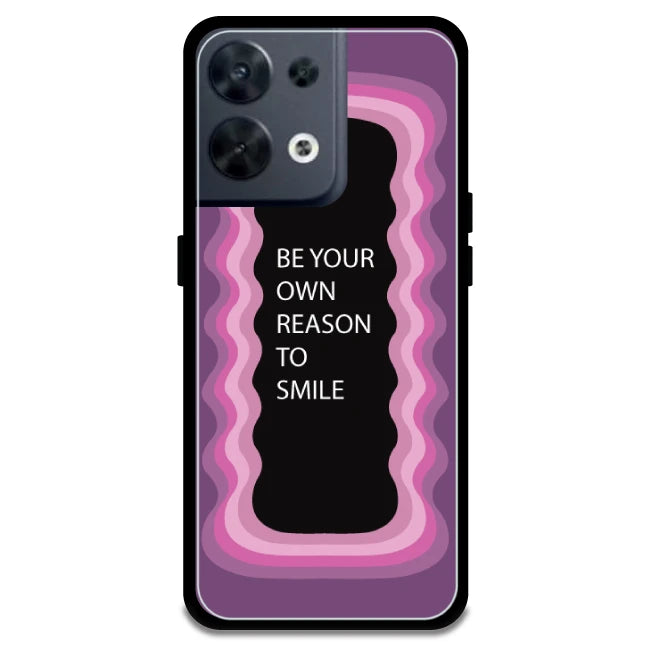 'Be Your Own Reason To Smile' - Pink Armor Case For Oppo Models Oppo Reno 8 5G
