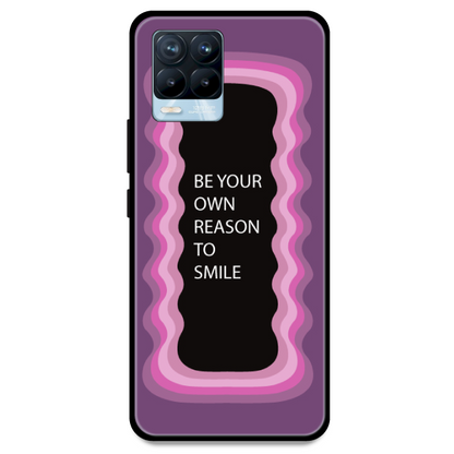 'Be Your Own Reason To Smile' - Pink Armor Case For Realme Models Realme 8 Pro