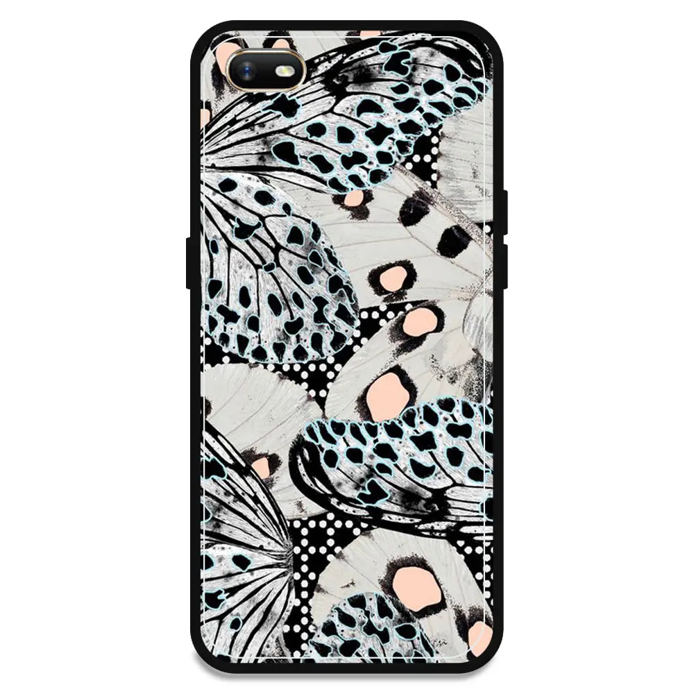 White Butterflies - Armor Case For Oppo Models Oppo A1K