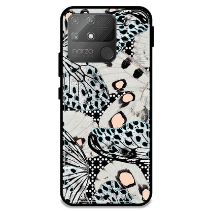 White Butterflies - Armor Case For Realme Models Realme Narzo 50A