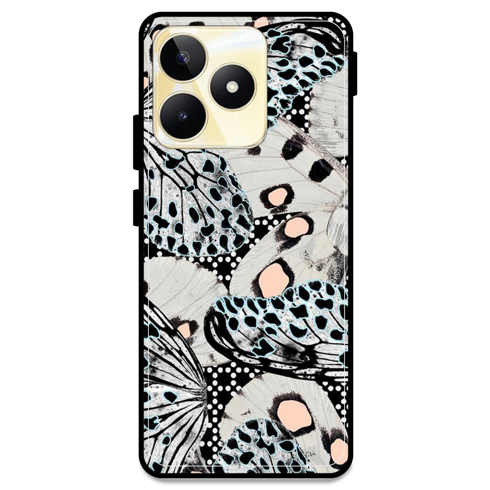 White Butterflies - Armor Case For Realme Models Realme Narzo N53