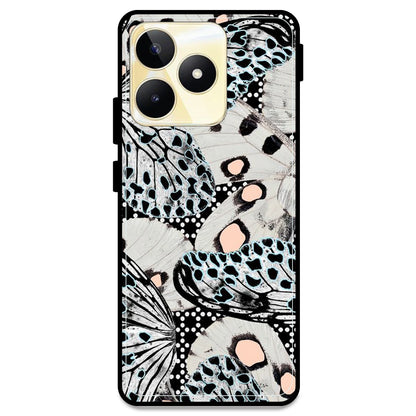 White Butterflies - Armor Case For Realme Models Realme Narzo N53