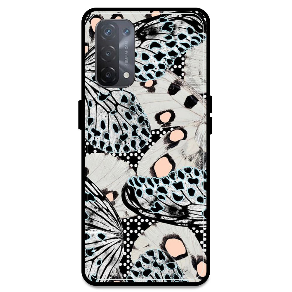 White Butterflies - Armor Case For Oppo Models Oppo A74 5G