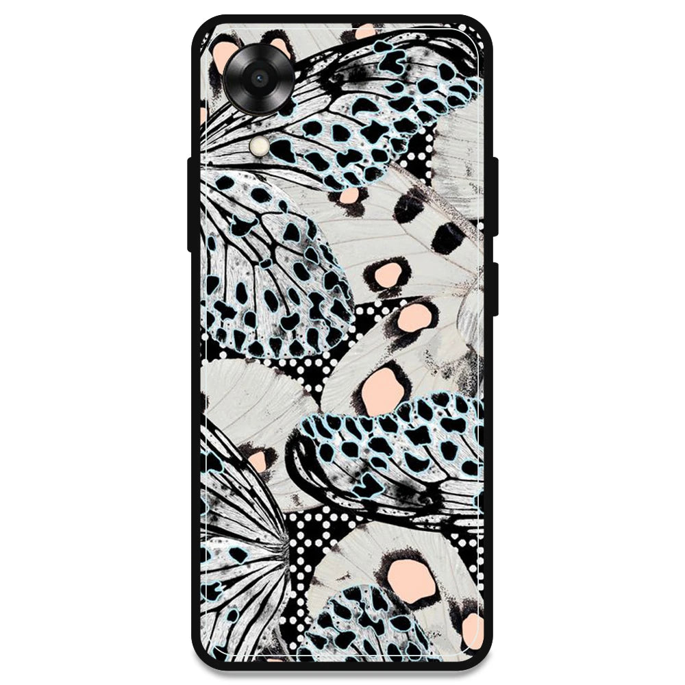 White Butterflies - Armor Case For Oppo Models Oppo A17K