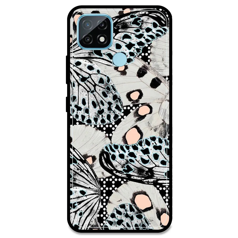 White Butterflies - Armor Case For Realme Models Realme C21 (2021)