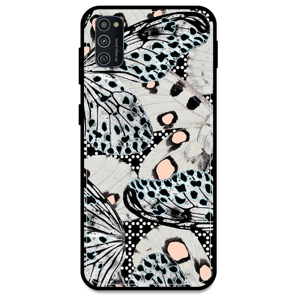 White Butterflies - Armor Case For Samsung Models Samsung M21