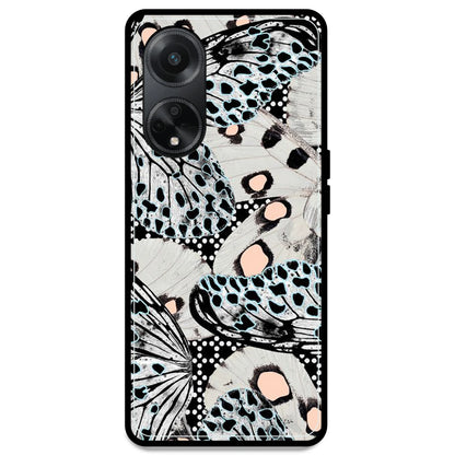 White Butterflies - Armor Case For Oppo Models Oppo F23 5G