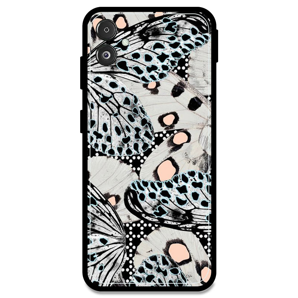 White Butterflies - Armor Case For Samsung Models Samsung F14 5G