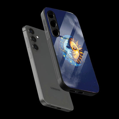 Celestial Eclipse Art - Glass Case For Samsung Galaxy Infographic