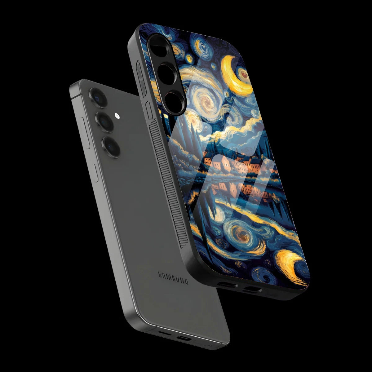 Starry Night Dreamscape - Glass Case For Samsung Galaxy Infographic