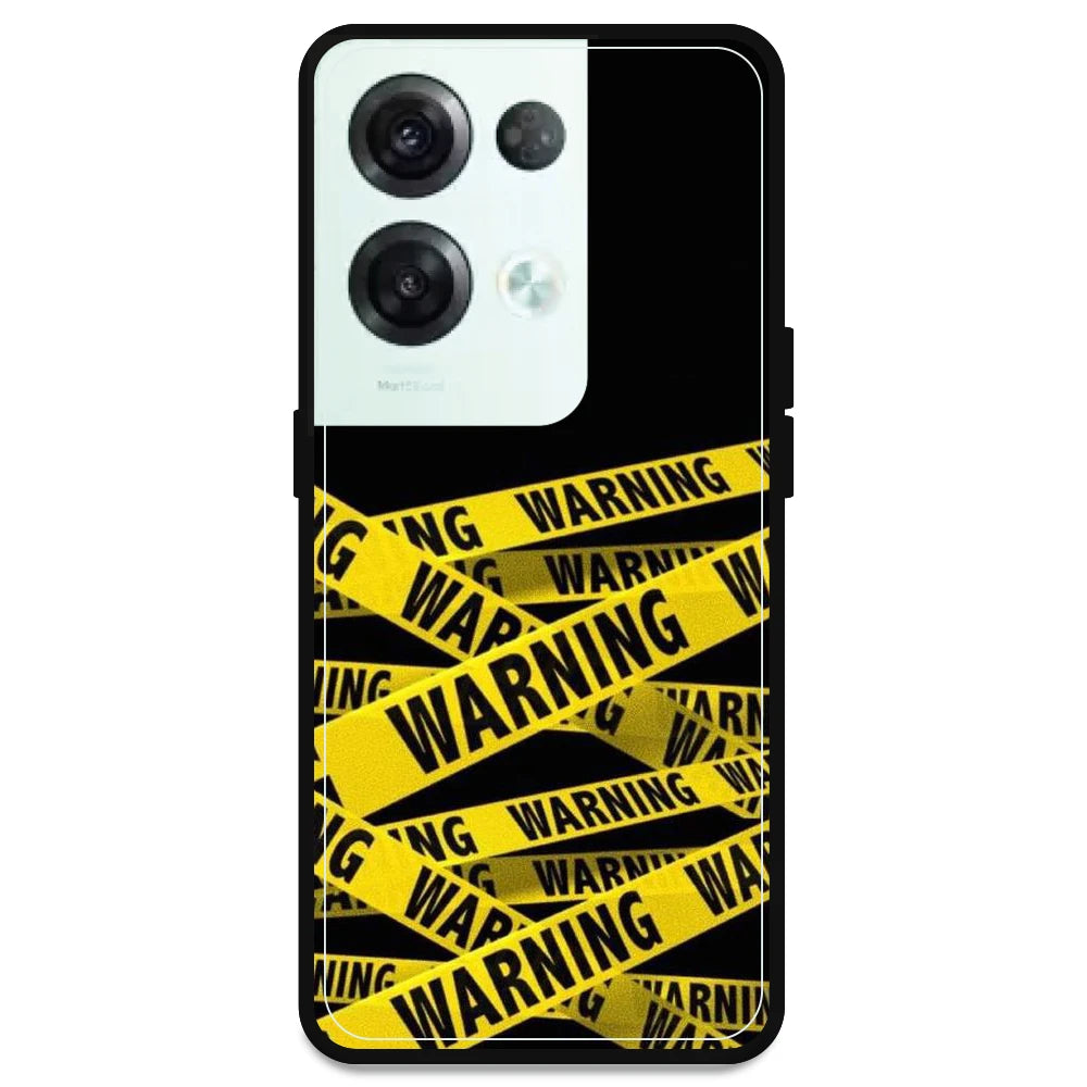 Warning - Armor Case For Oppo Models Oppo Reno 8 Pro 5G