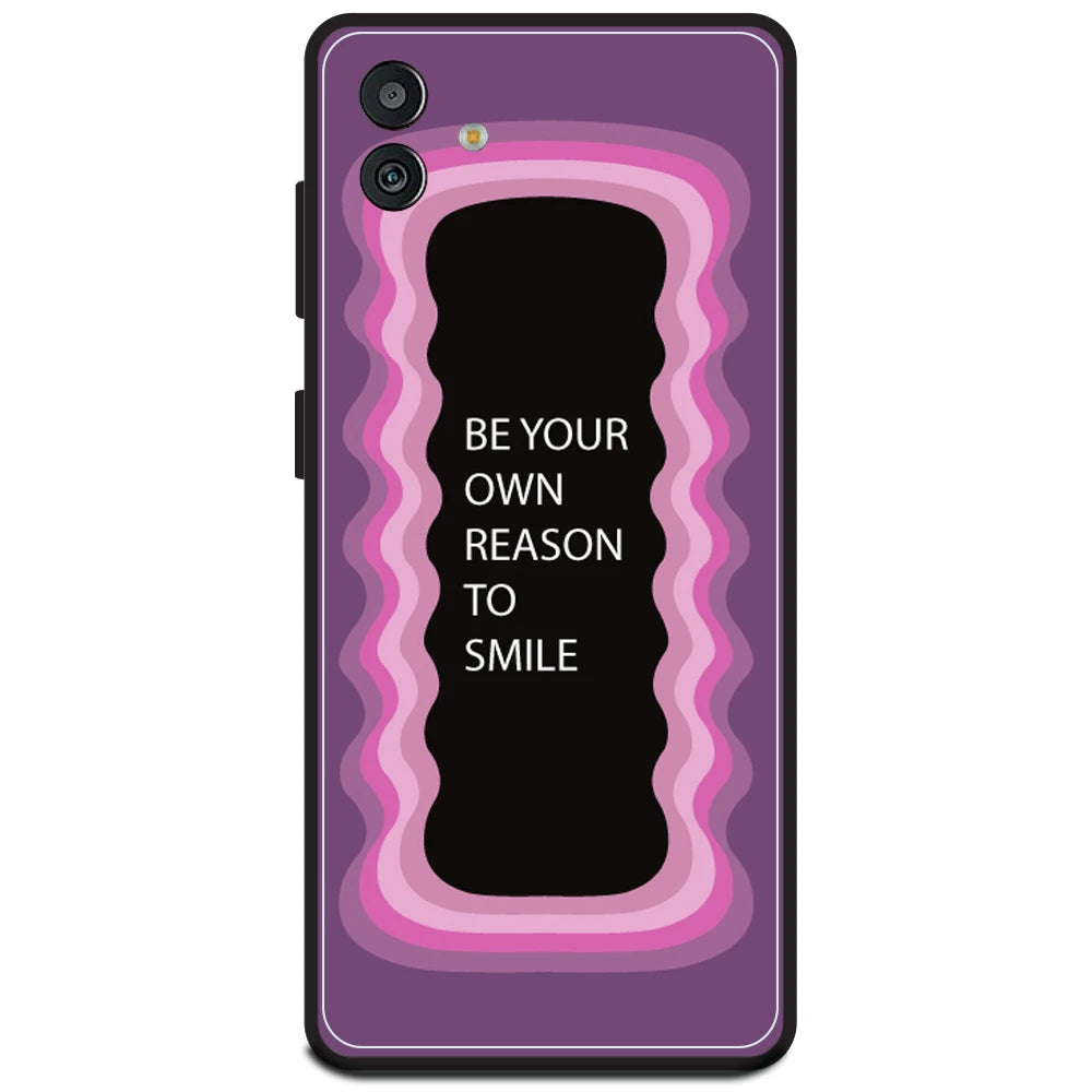 'Be Your Own Reason To Smile' - Pink Armor Case For Samsung Models amsung M13 5G