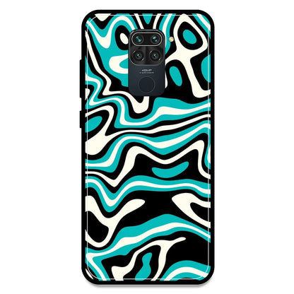 Blue & Black Waves - Armor Case For Redmi Models Redmi Note 9