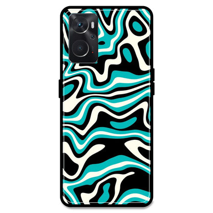 Blue & Black Waves - Armor Case For Oppo Models Oppo K10